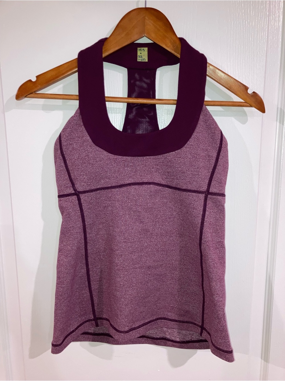 Lululemon Purple Heathered Racerback Activewear Tank Top - size 6